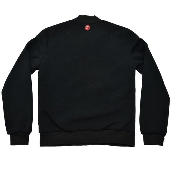 The Rolling Stones Quilted Jacket Classic Tongue Band Logo rock Official L NWT - Picture 6 of 9